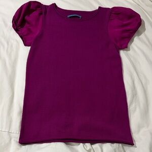 Alice + Olivia Merino Wool and Silk Sleeve Top